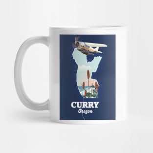 Curry County Oregon USA map Mug